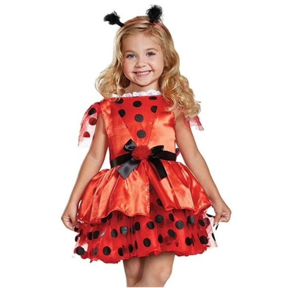 Disguise Other - Toddler Girls Classic Ladybug Costume w Tutu Skirt Size 2T 3/4T Halloween NWT